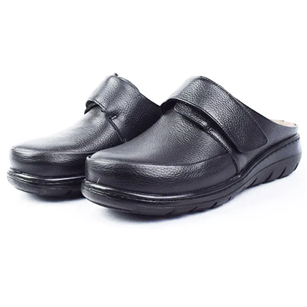 Sabot pour femme s010-1 noir cuir .......... miniature